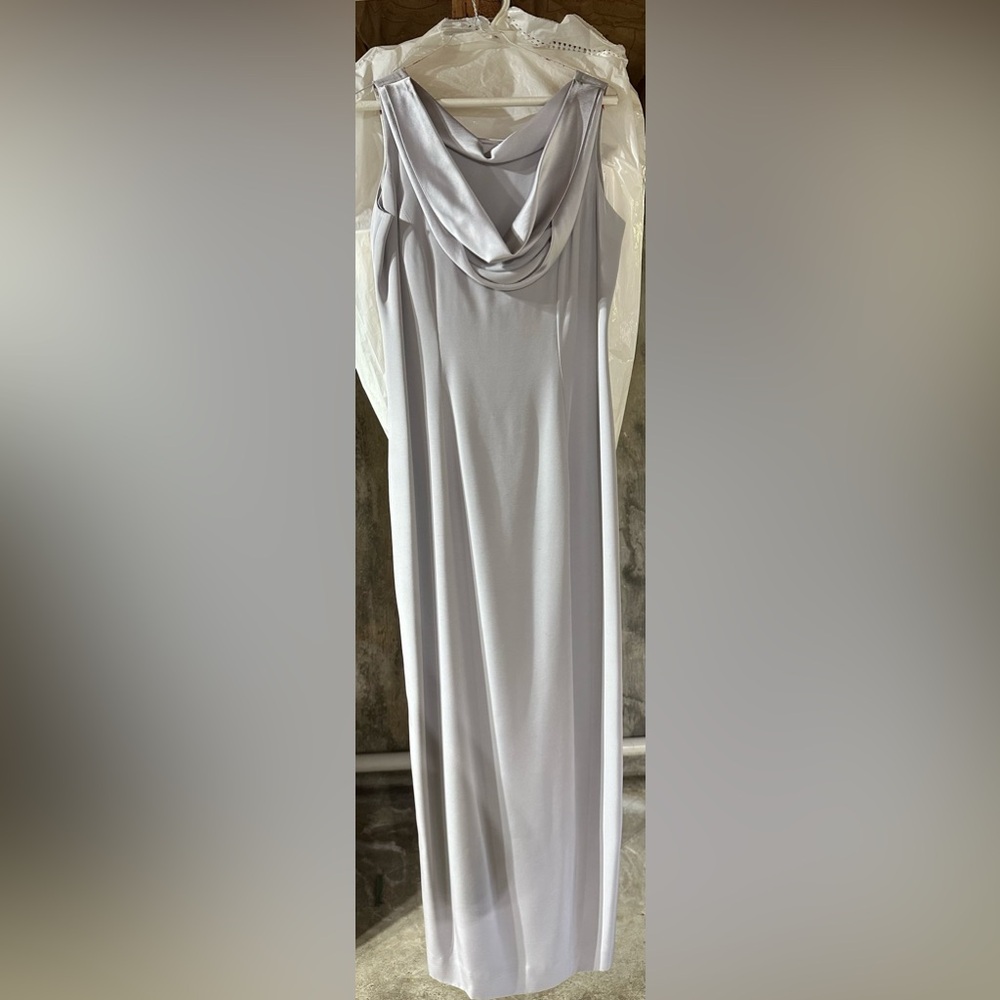Elegant Gray Maxi Dress